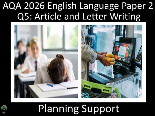 Two Question 5: AQA English Language Paper 2 | Planning (S/C)