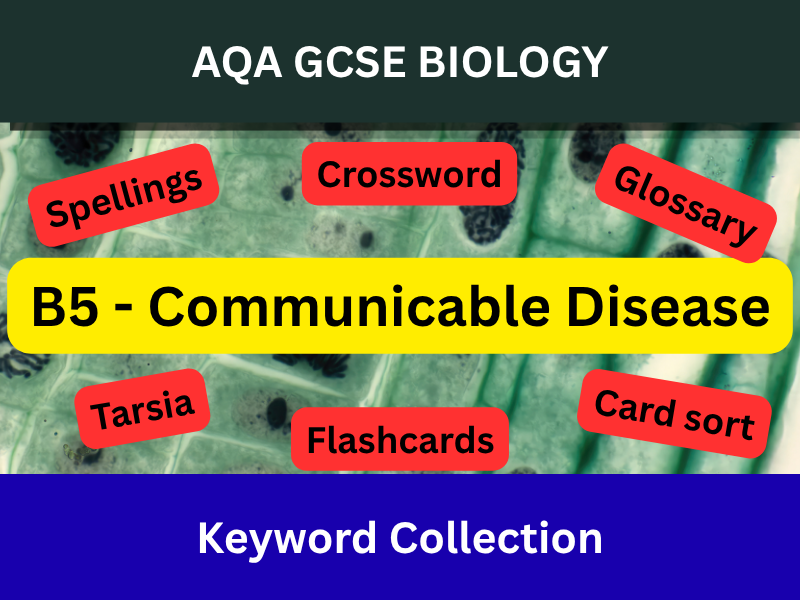AQA GCSE Biology - B5 - Communicable Disease - Keyword Collection