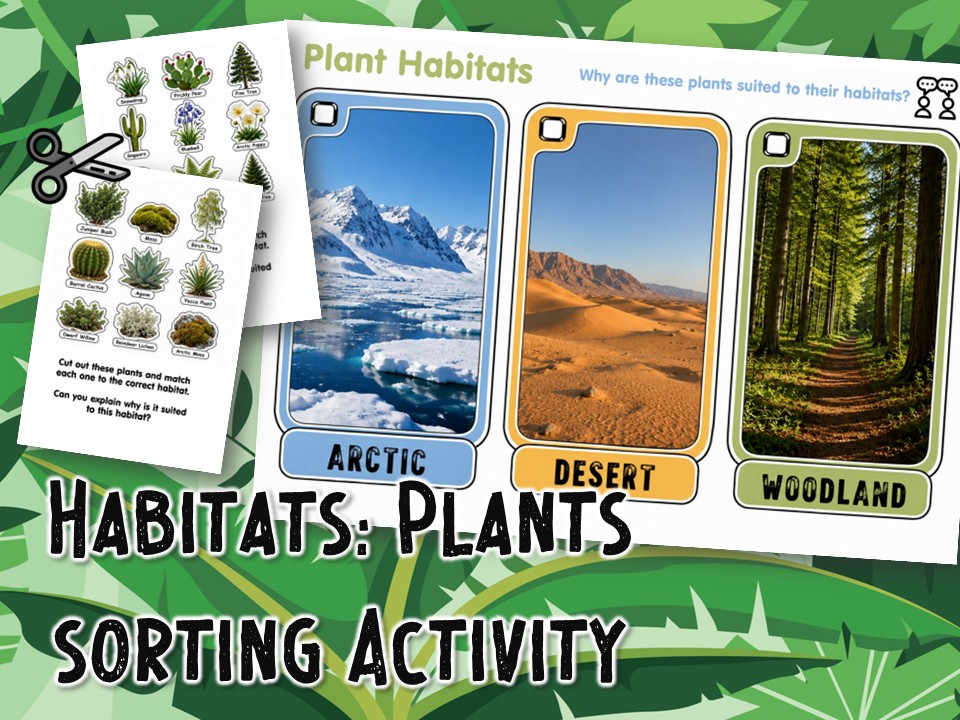 Plants and Habitats: sorting activity