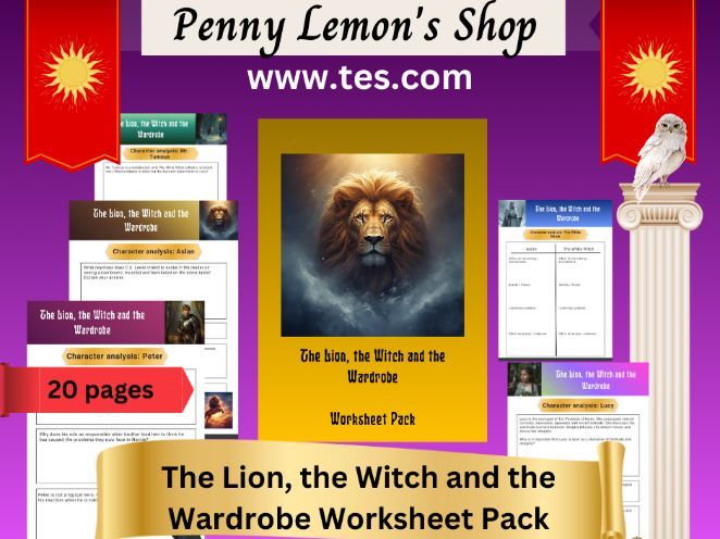 The Lion, the Witch and the Wardrobe Worksheet Pack