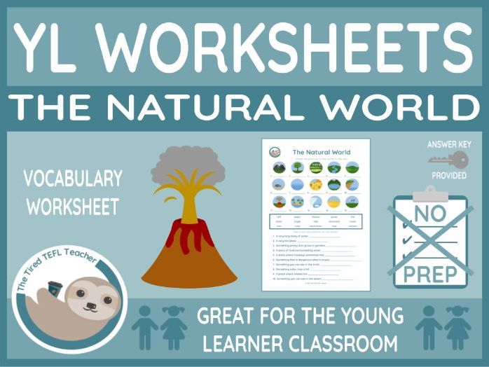 ESL The Natural World Vocabulary Worksheet