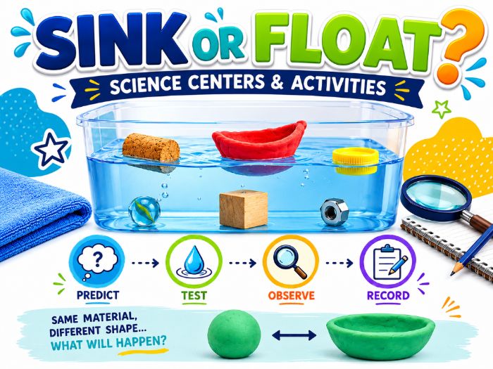 Sink or Float Science Activities & Worksheets | STEM Experiments Kindergarten–2nd Grade