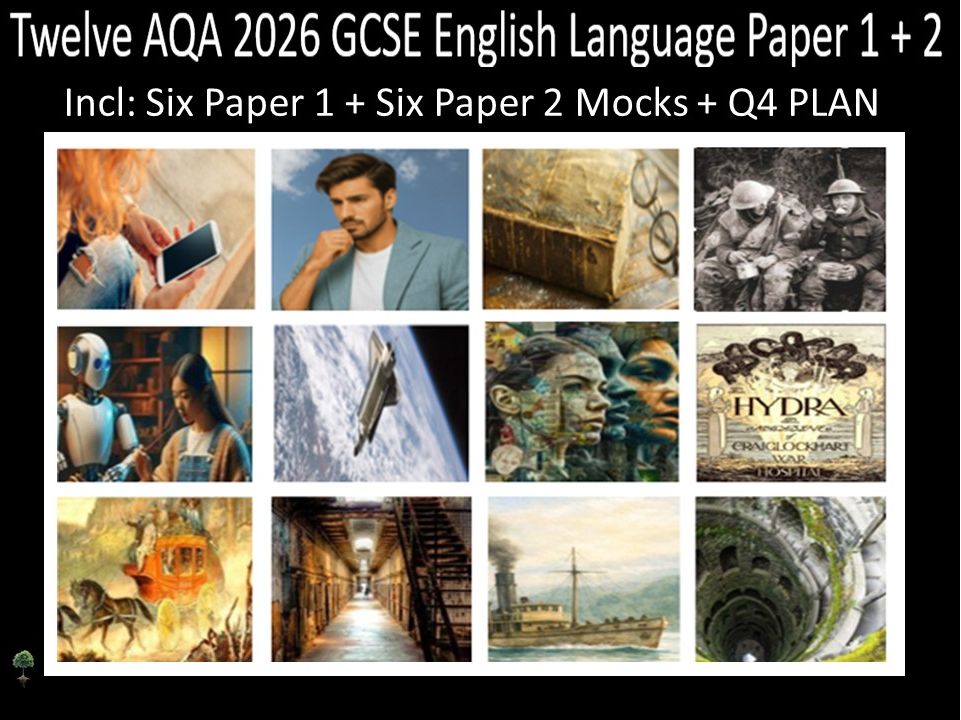 Twelve AQA 2026 GCSE English Language Paper 1 + 2 Mocks | Q4 Plan
