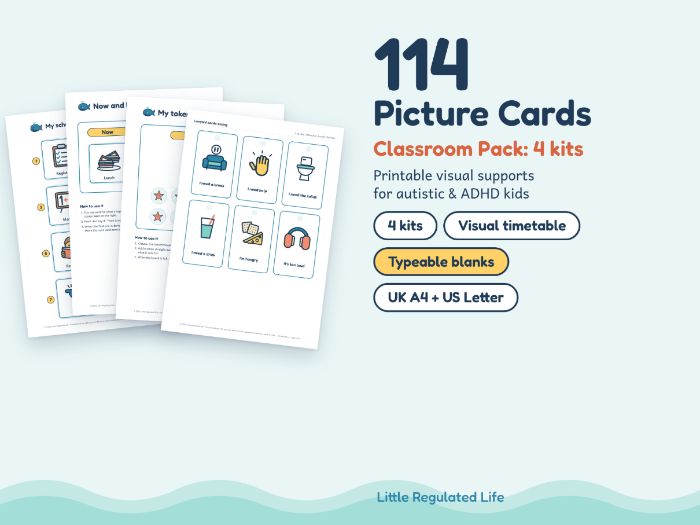 Classroom Visuals Pack: 4 SEN Kits, 30 Pages
