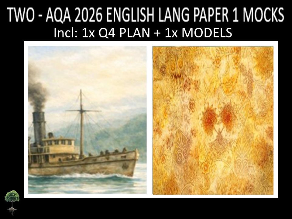 TWO - AQA PAPER 1 | 2026 FULL MOCKS | Q4 PLAN | MODELS