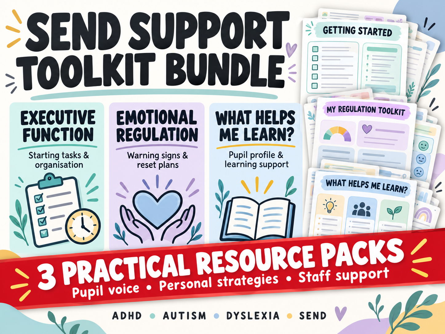 SEND Support Toolkit Bundle | Executive Function, Emotional Regulation & Learning Support