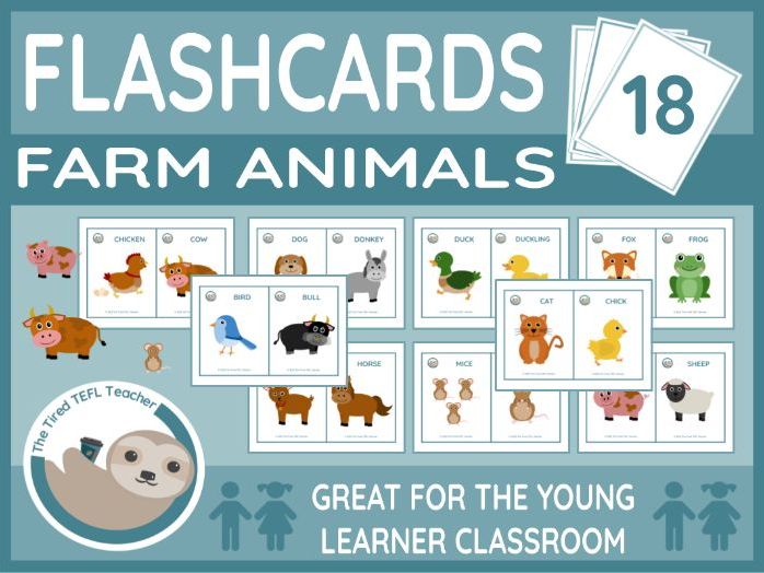 ESL Farm Animals Flashcards