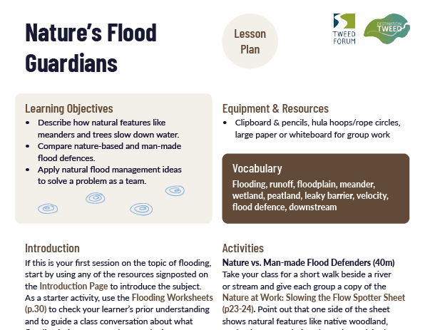 Tweedwatch Education Pack: Rising Rivers