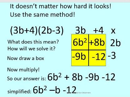 ALGEBRA - Expanding single and double brackets