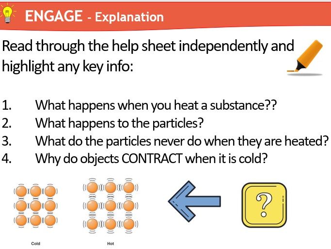 KS3 Expansion and Contraction (Physics) Science Year 7 Teaching Resources