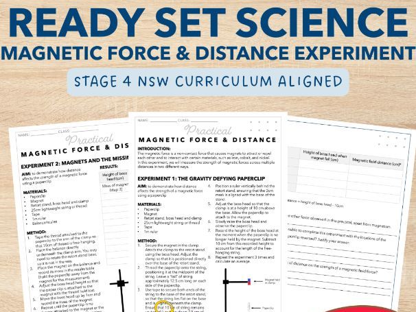 Magnetic Force & Distance Experiment | Stage 4 NESA Syllabus | Practical