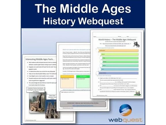 The Middle Ages Webquest - World History - Editable Digital Activity