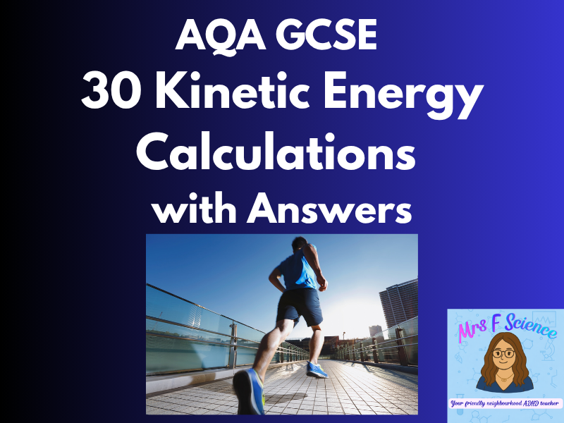 GCSE Physics Kinetic Energy Calculations Worksheet | AQA, Edexcel & OCR | Exam Practice