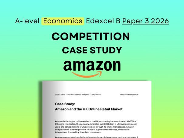 Edexcel Economics B Paper 3 2026: Amazon Competition Case Study