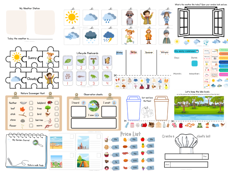 EYFS (Ages 3–5): The world around us Activity pack