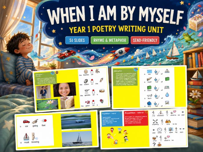 When I Am by Myself Year 1 Poetry Unit (TWS)