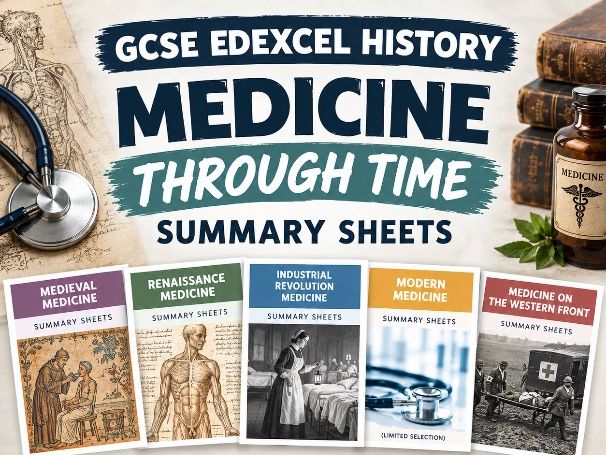 GCSE Edexcel History – Medicine Through Time Summary Sheets
