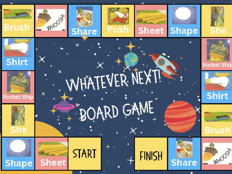 Whatever Next! Board Game with "Sh" Words