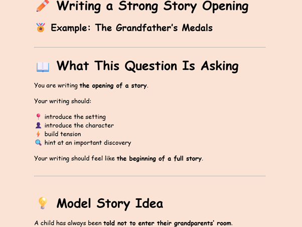 Narrative Opening/ Example /Symbolism / Creative Writing