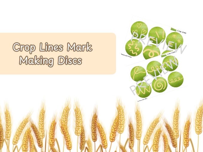 Farm Crop Line Themed Mark Making Discs