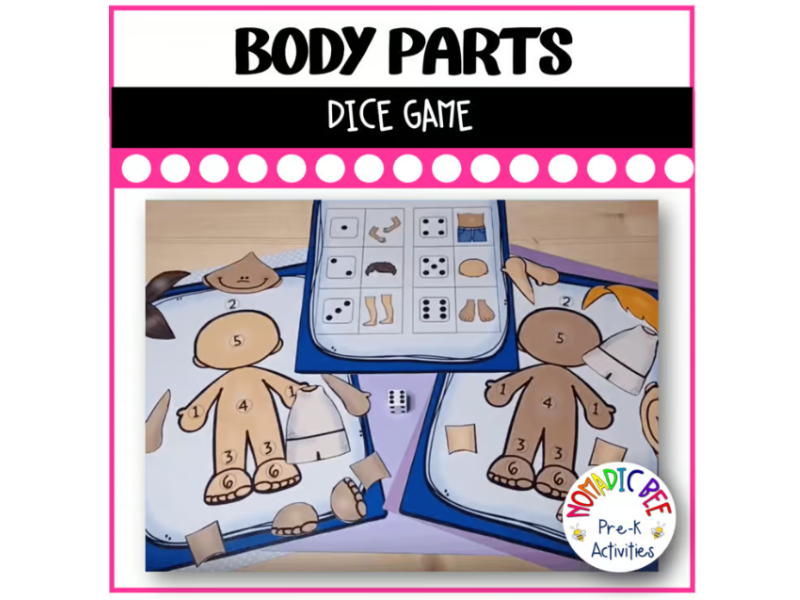 Body Parts Dice game