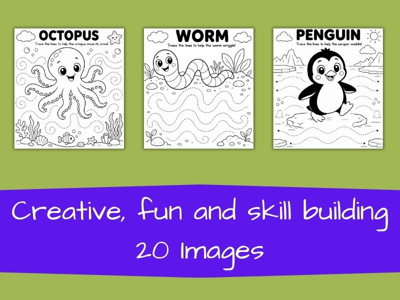 Animal Movement Tracing Sheets for Preschool | Teaching Resources