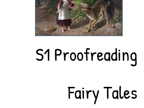 S1 Proofreading/Literacy Practice