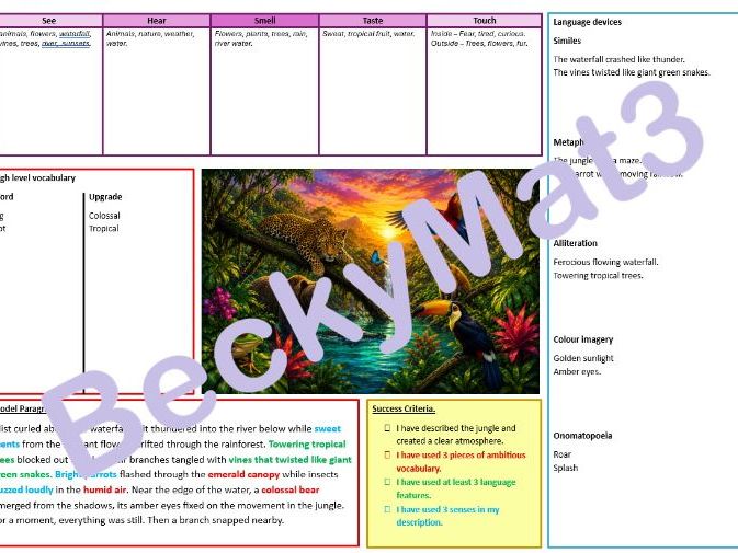 Jungle Creative Writing