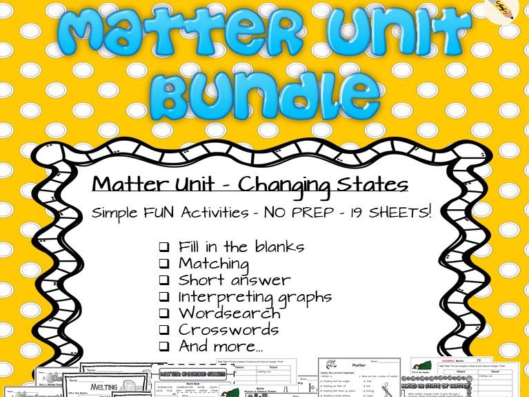 Matter Unit Bundle - Changing States