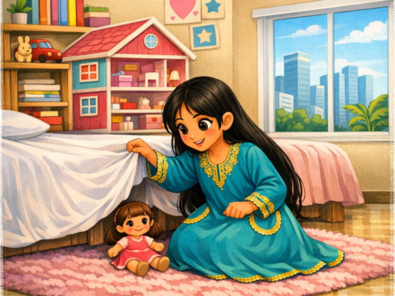 The Missing Doll - story and comprehension - fully editable