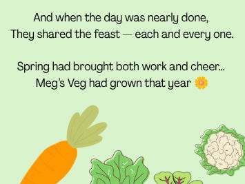 Meg’s Veg: A Spring Sensory Story with Art & 8 Senses Activities (SEND / EYFS / SEN)