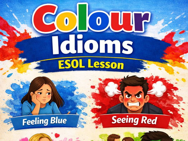 ESOL / EAL Colour Idioms Lesson – Fun Vocabulary & Speaking Activities (Entry 2–Level)