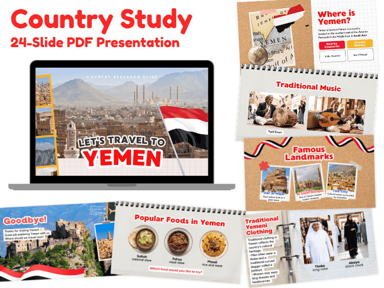Yemen Country Study | 24-Slide Geography & Culture Presentation