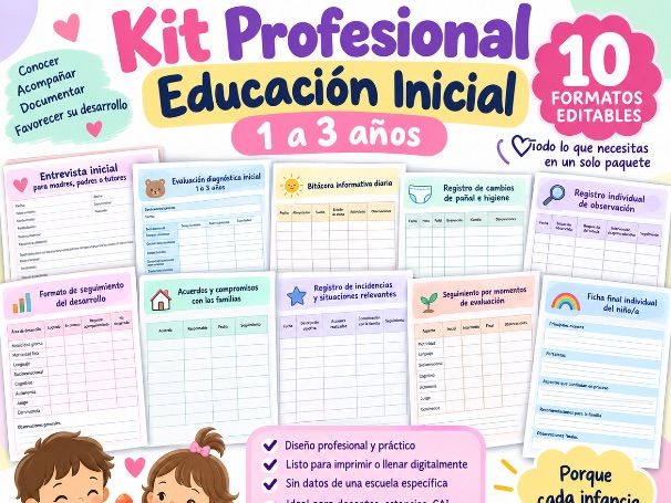 Early Years Professional Kit | 10 Editable Forms