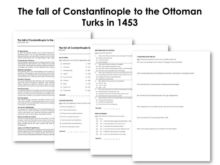 The Fall Of Constantinople To The Ottoman Turks In 1453 Teaching The Fall Of Constantinople To The Ottoman Turks In 1453 Teaching
