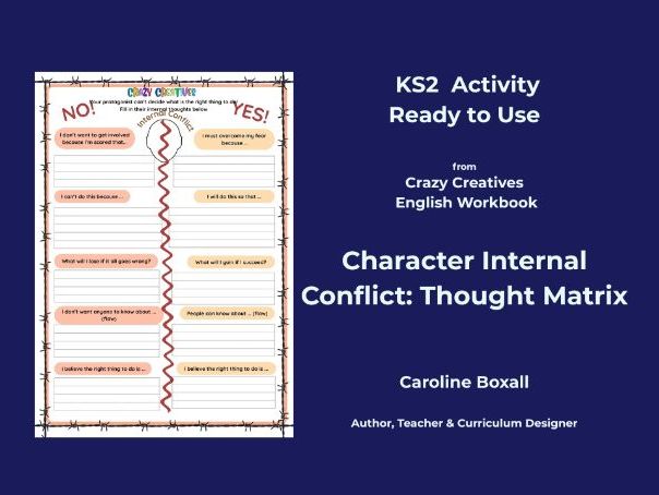Character Internal Conflict Writing Grid