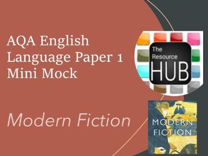GCSE English Language Paper 1 Mini-Mocks – Modern Fiction Master Pack Perfect for AQA 8700/1