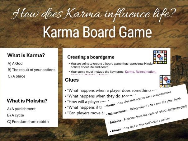 KS3 RE– Hindu Karma Board Game (Beliefs Application)