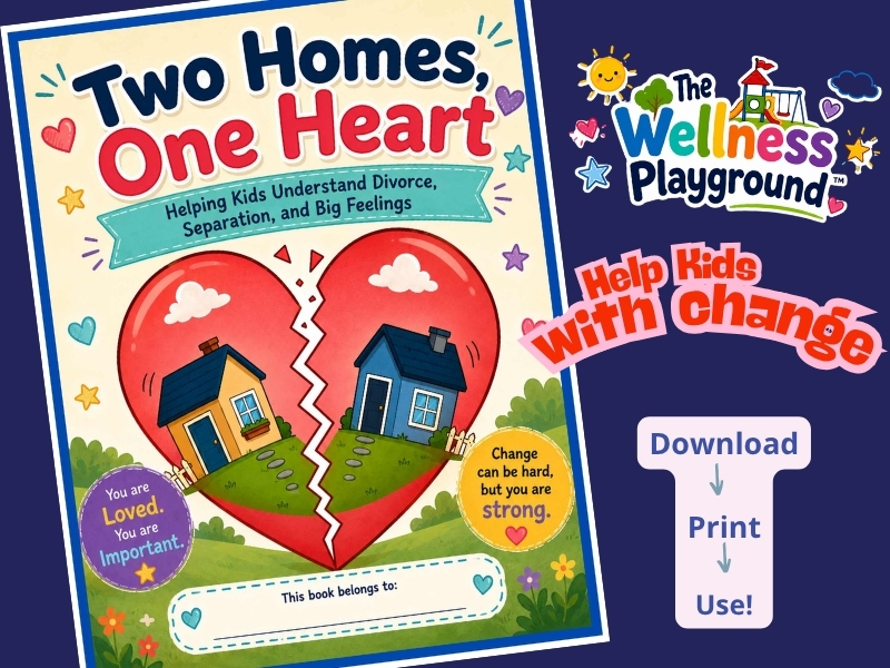 Divorce & Separation Workbook for Kids | Coping Skills, Feelings Activities SEL