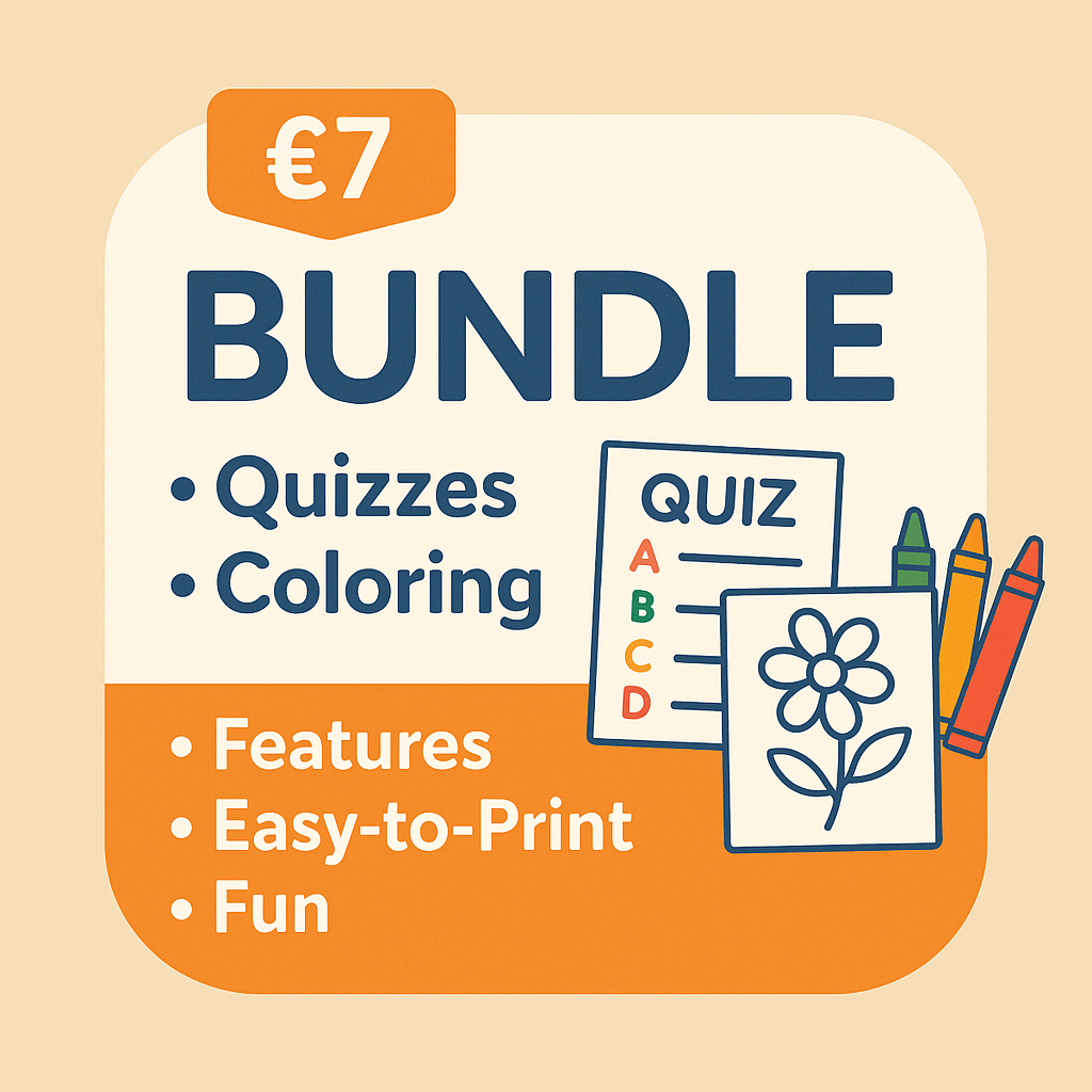 KS2 Quiz & Drawing Worksheets Bundle | Save £10 | PDF Resource