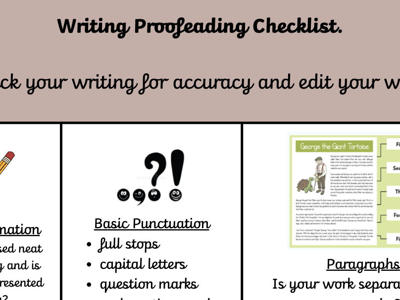 Proofreading Checklist (Primary School)
