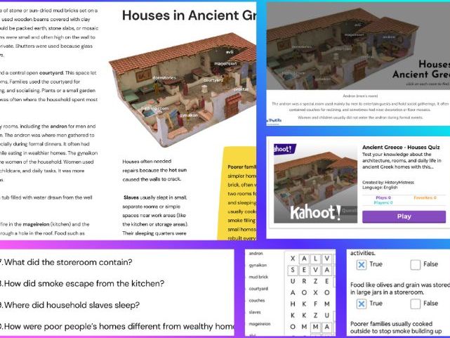 House in Ancient Greece: Complete KS2 Resource Pack
