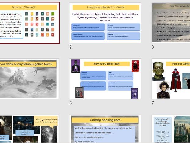 Gothic Stories Lesson