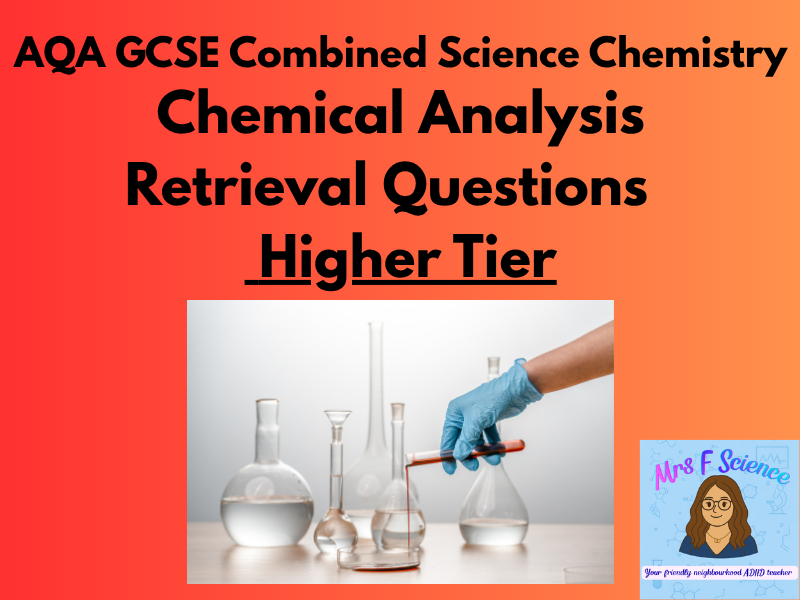AQA GCSE Combined Science Chemical Analysis Retrieval Questions | Higher