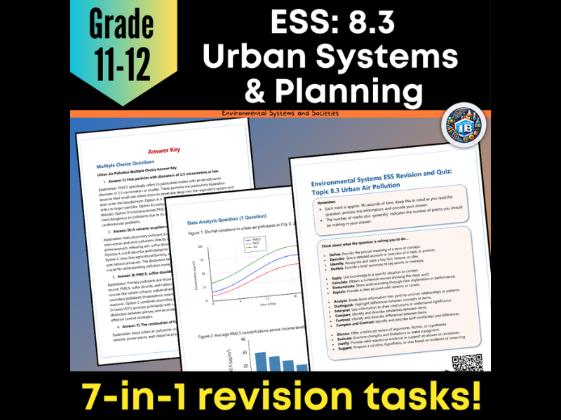 IB DP ESS 8.3 Urban Air Pollution: Quiz & Revision Worksheets - 2026
