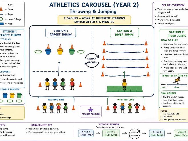 Year 2 PE Athletics Carousel