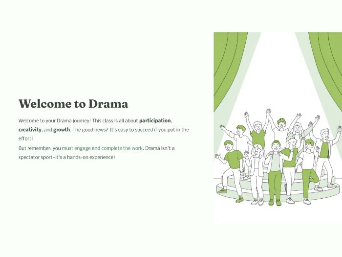 Welcome to Drama: First-Week Lesson