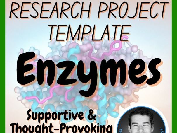 Enzymes | Biology / Life Science Research Project Template | Digital + Print