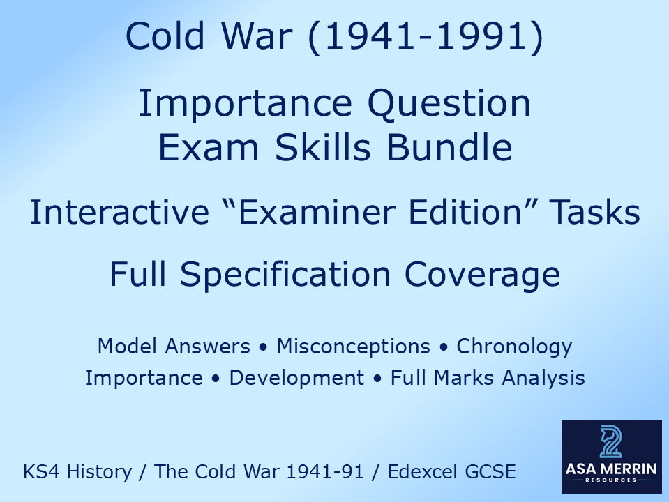 Cold War (1941–91) Importance Question Exam Skills Bundle – Interactive WWYD Series