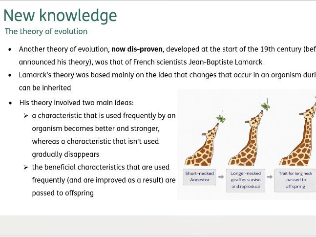 Theory of evolution